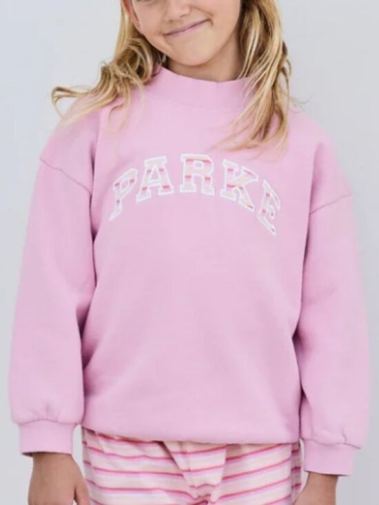 Parke Other - NWT Parke Sweetpea Kids Baby Varsity Mockneck 6-12M Heritage It's a Girl